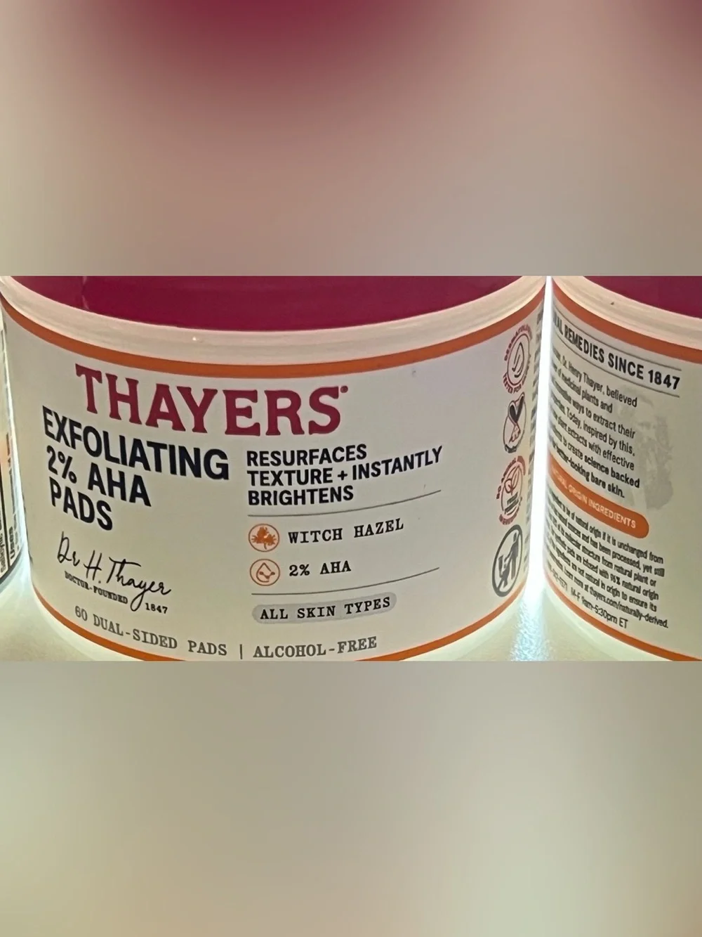 Thayers Blemish Clearing, Pore Refining & Exfoliating Pads X’s 5 Brand New Jars!